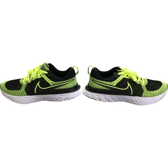 Nike React Infinity Run Flyknit 2 Running Shoes Mens Size11 Volt Black Lace Up main image 9